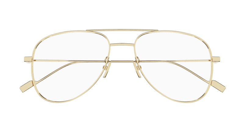 Gold Eyeglasses Saint Laurent 889652376653