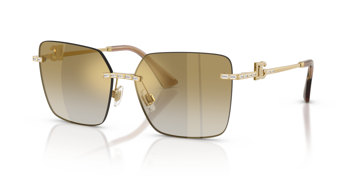 0DG2332B Gold / Gradient Light Brown Mirror Gold (02/6E) three quarter view image 1 barcode 8056262855416