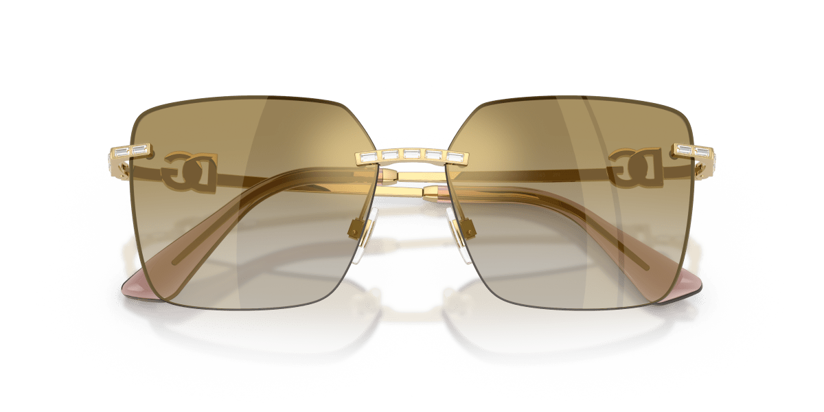0DG2332B Gold / Gradient Light Brown Mirror Gold (02/6E) close front view image 5 barcode 8056262855416