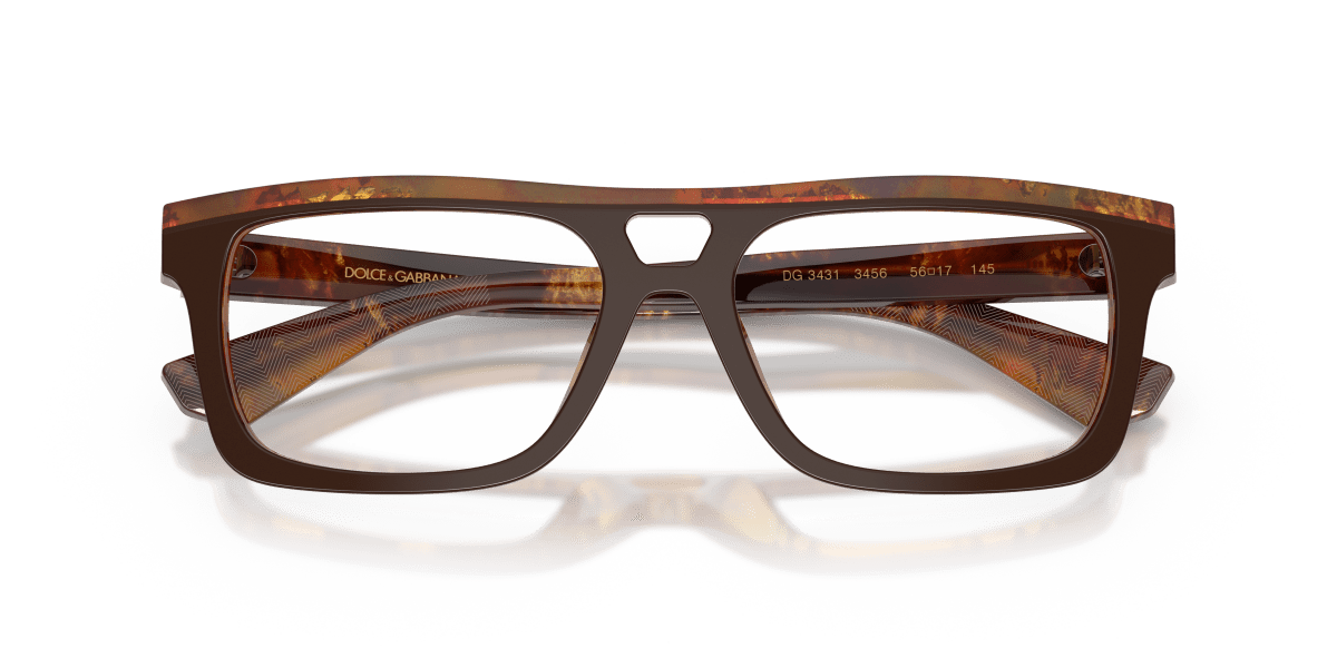 0DG3431 Top Brown/Pearl Gold & Brown close front view image 5 barcode 8056262582107