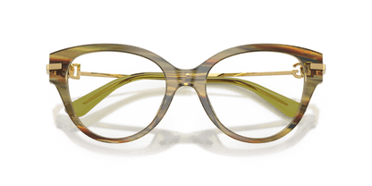 0DG3438 Striped Green Transparent close front view image 5 barcode 8056262835555
