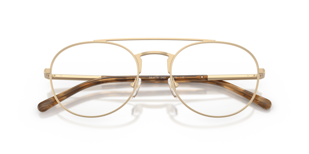 0EA1178 Matte Pale Gold / Demo Lens (3421) close front view image 5 barcode 8056262661970