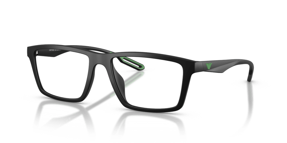 0EA4189V Matte Black/Green three quarter view image 1 barcode 8056266262401