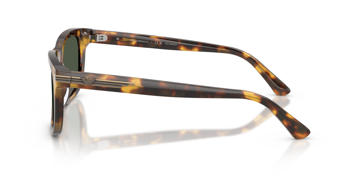 0EA4282U Shiny Havana Brown / Dark Green Polarized (59939A) side view image 2 barcode 8056262980903