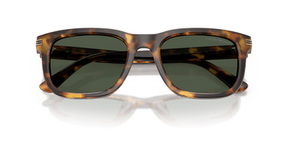 0EA4282U Shiny Havana Brown / Dark Green Polarized (59939A) close front view image 5 barcode 8056262980903
