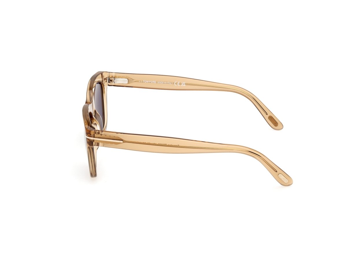Shiny Light Brown Male Sunglasses Tom Ford 889214496010
