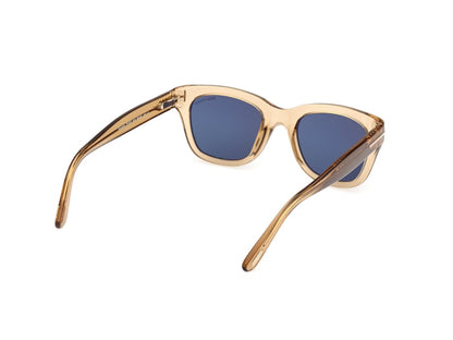 Shiny Light Brown Male Sunglasses Tom Ford 889214496010