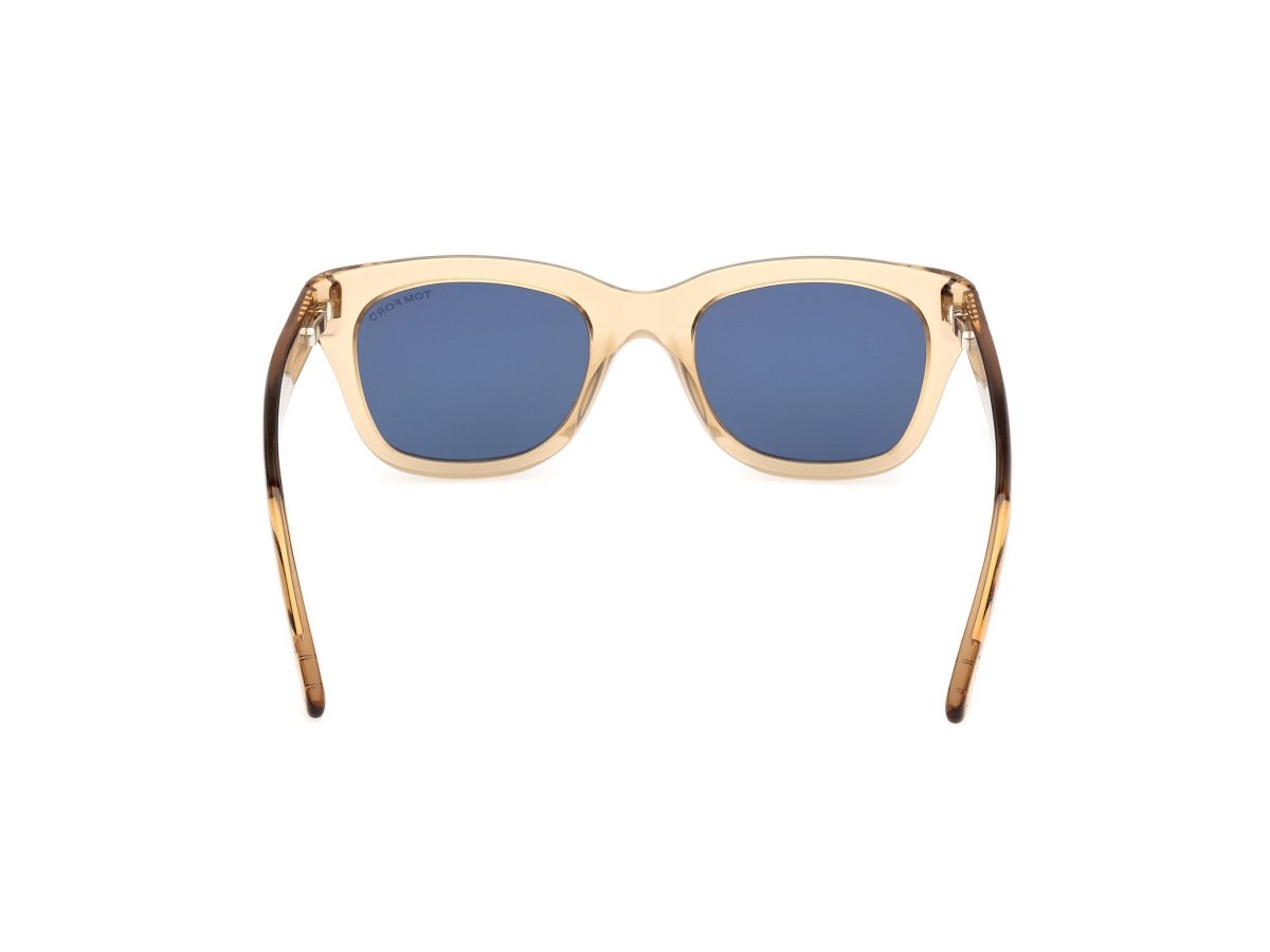 Shiny Light Brown Male Sunglasses Tom Ford 889214496010