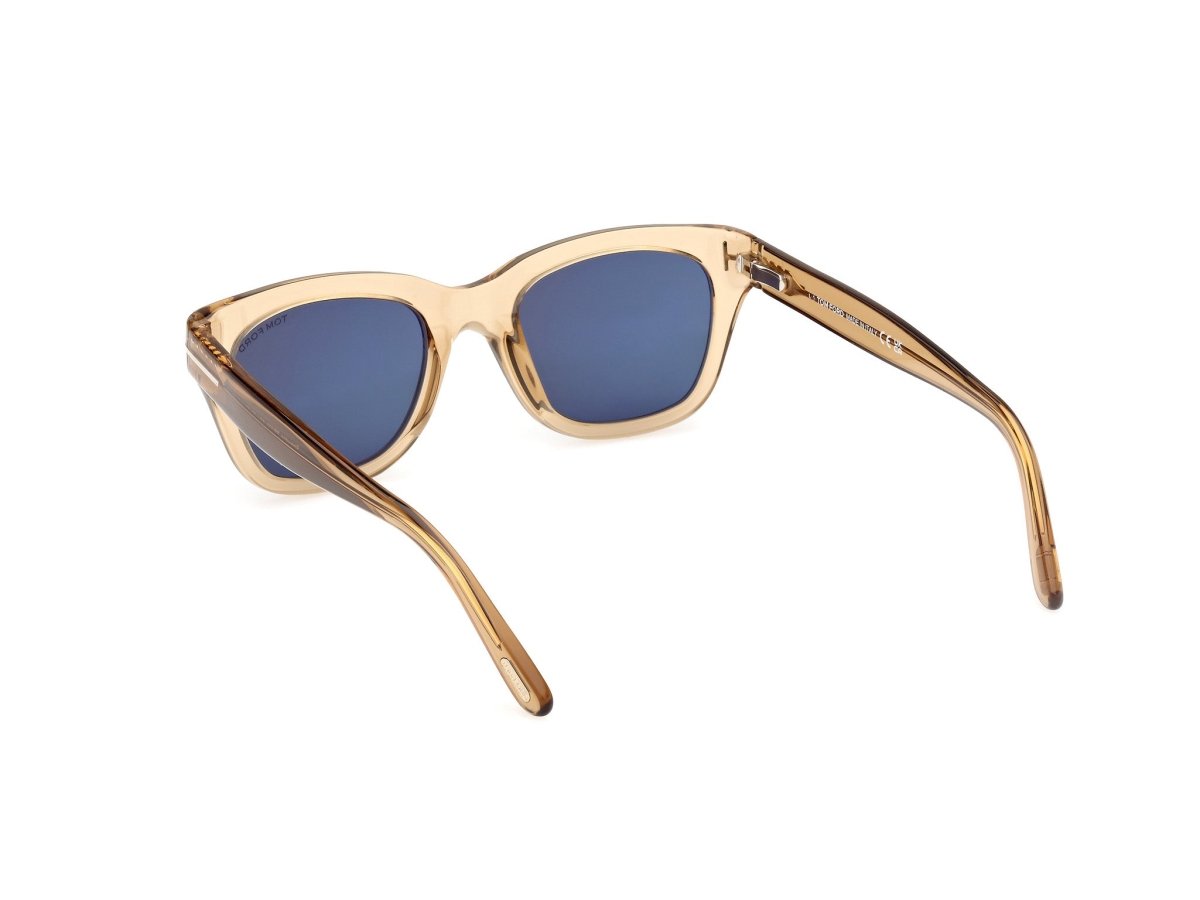 Shiny Light Brown Male Sunglasses Tom Ford 889214496010