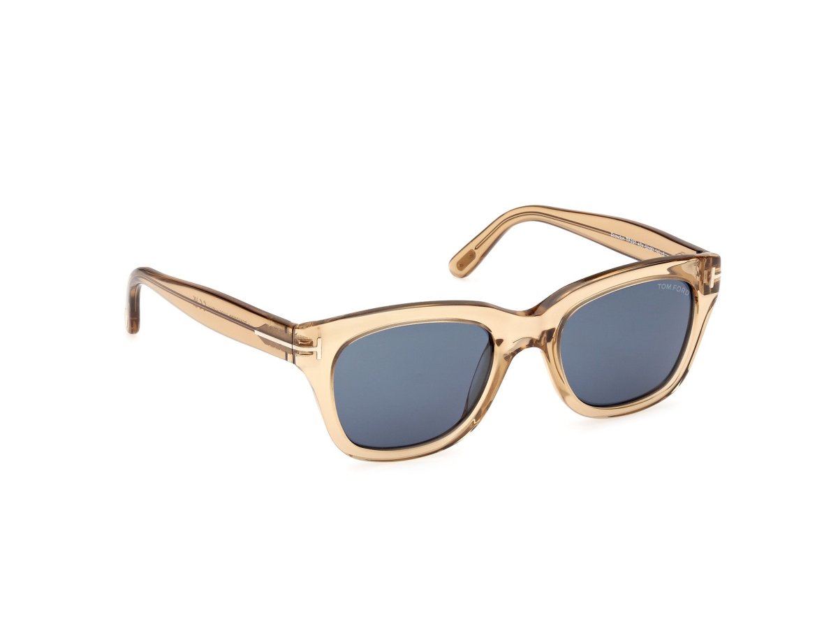 Shiny Light Brown Male Sunglasses Tom Ford 889214496010