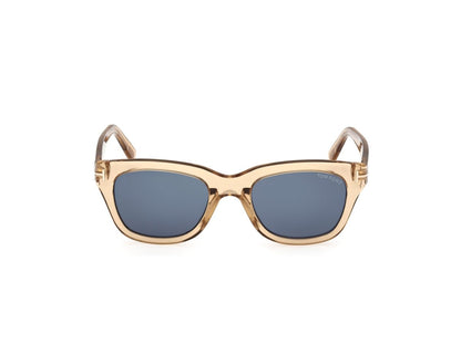 Shiny Light Brown Male Sunglasses Tom Ford 889214496010