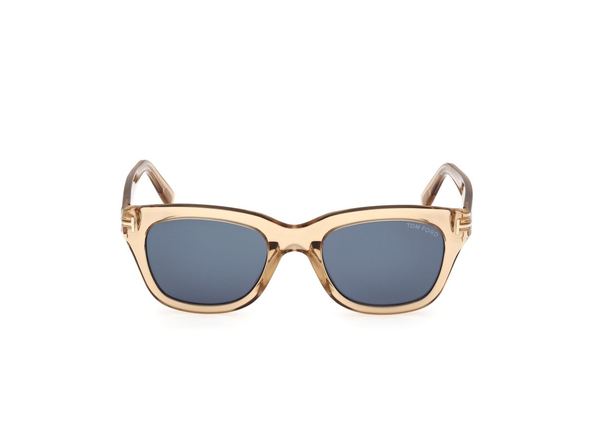 Shiny Light Brown Male Sunglasses Tom Ford 889214496010