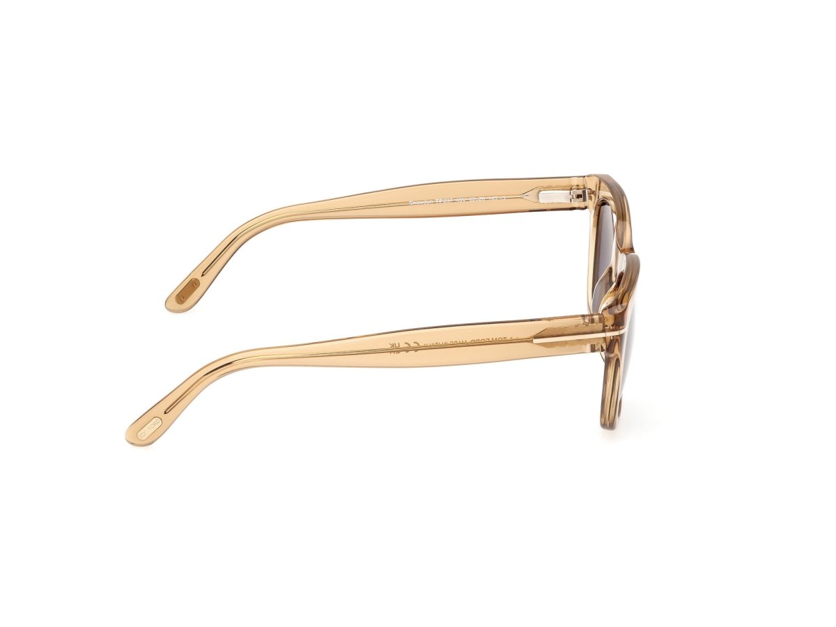 Shiny Light Brown Male Sunglasses Tom Ford 889214496010