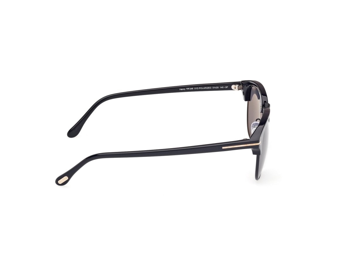 Shiny Black Male Sunglasses Tom Ford 889214551672