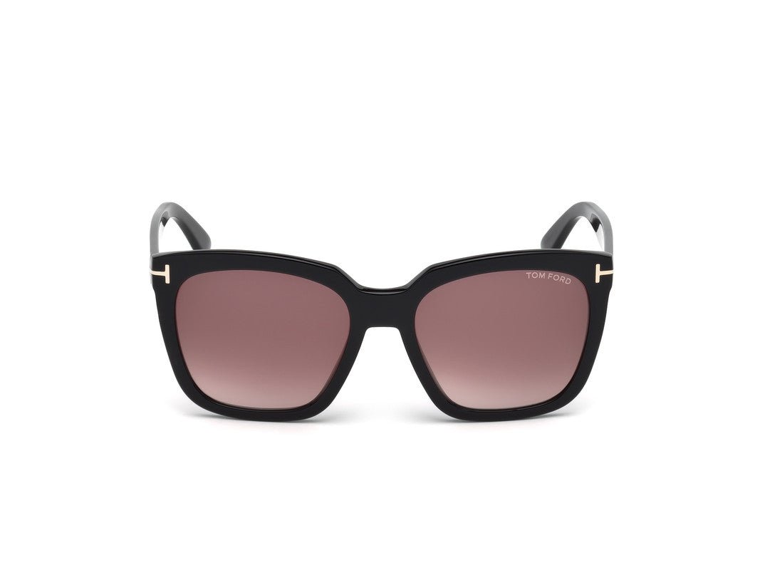Shiny Black Female Sunglasses Tom Ford 664689828753