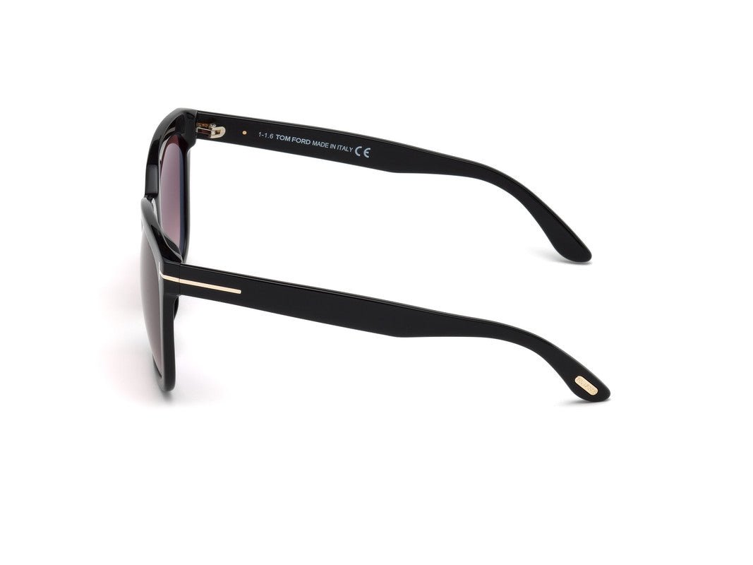 Shiny Black Female Sunglasses Tom Ford 664689828753