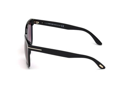 Shiny Black Female Sunglasses Tom Ford 664689828753