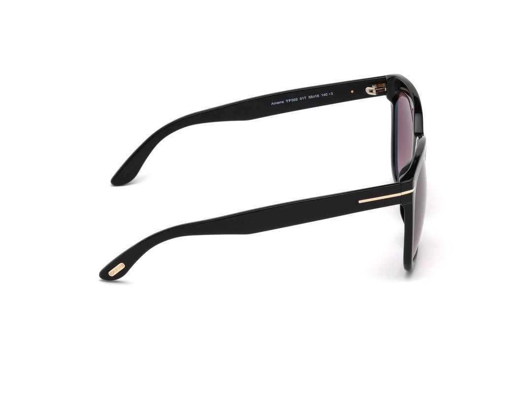Shiny Black Female Sunglasses Tom Ford 664689828753