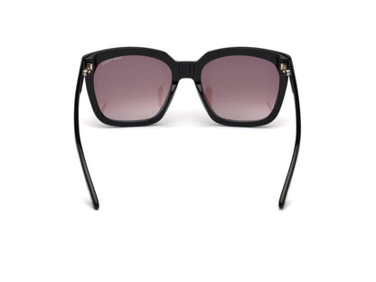 Shiny Black Female Sunglasses Tom Ford 664689828753