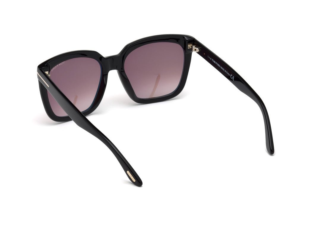 Shiny Black Female Sunglasses Tom Ford 664689828753