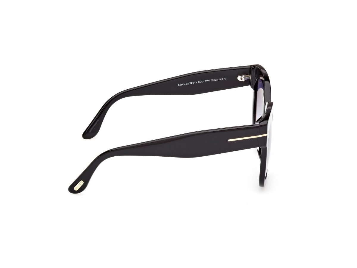 Shiny Black Female Sunglasses Tom Ford 889214608789