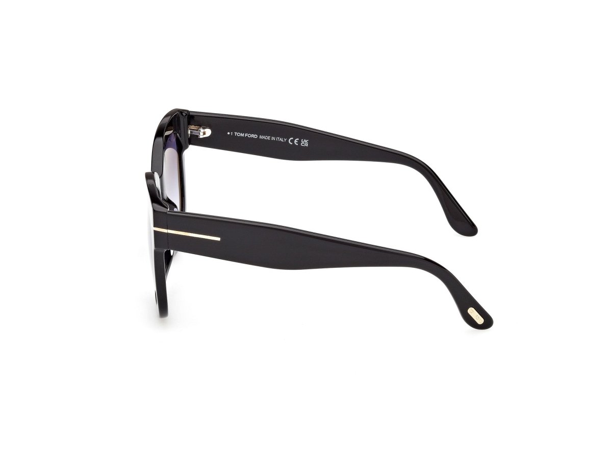 Shiny Black Female Sunglasses Tom Ford 889214608789