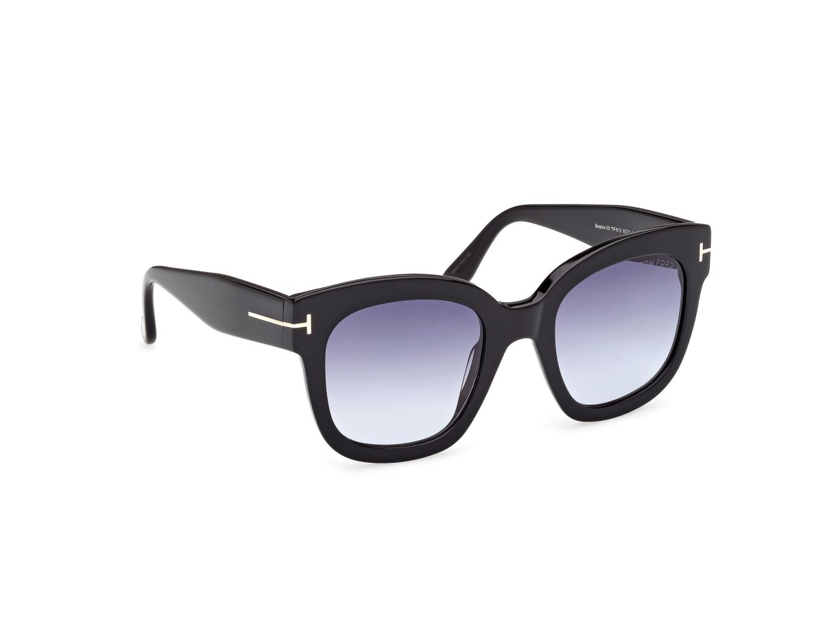 Shiny Black Female Sunglasses Tom Ford 889214608789
