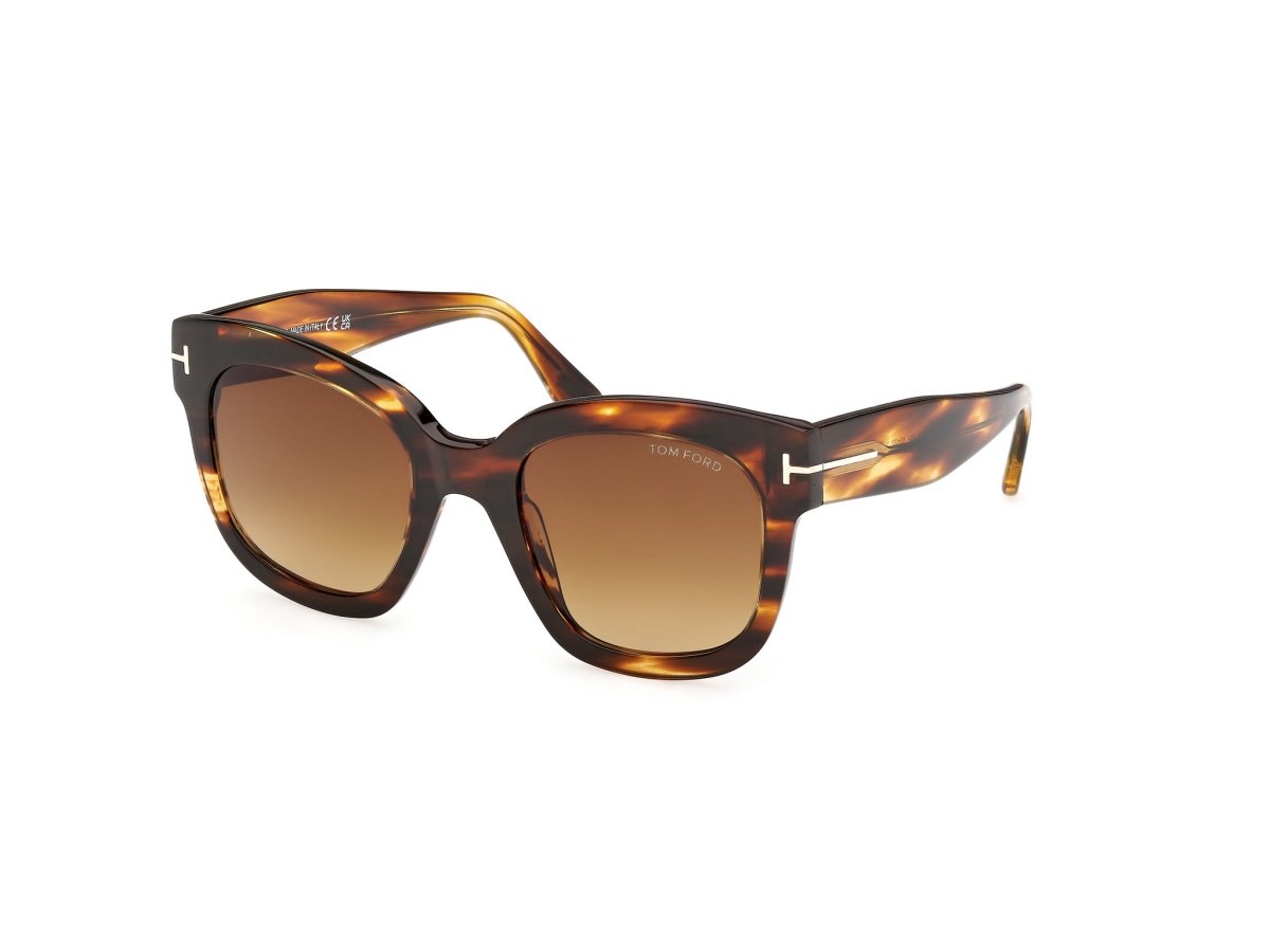 Coloured Havana Female Sunglasses Tom Ford 889214602954