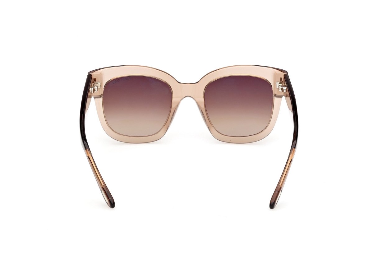 Shiny Light Brown Female Sunglasses Tom Ford 889214602923