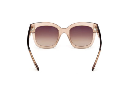 Shiny Light Brown Female Sunglasses Tom Ford 889214602923