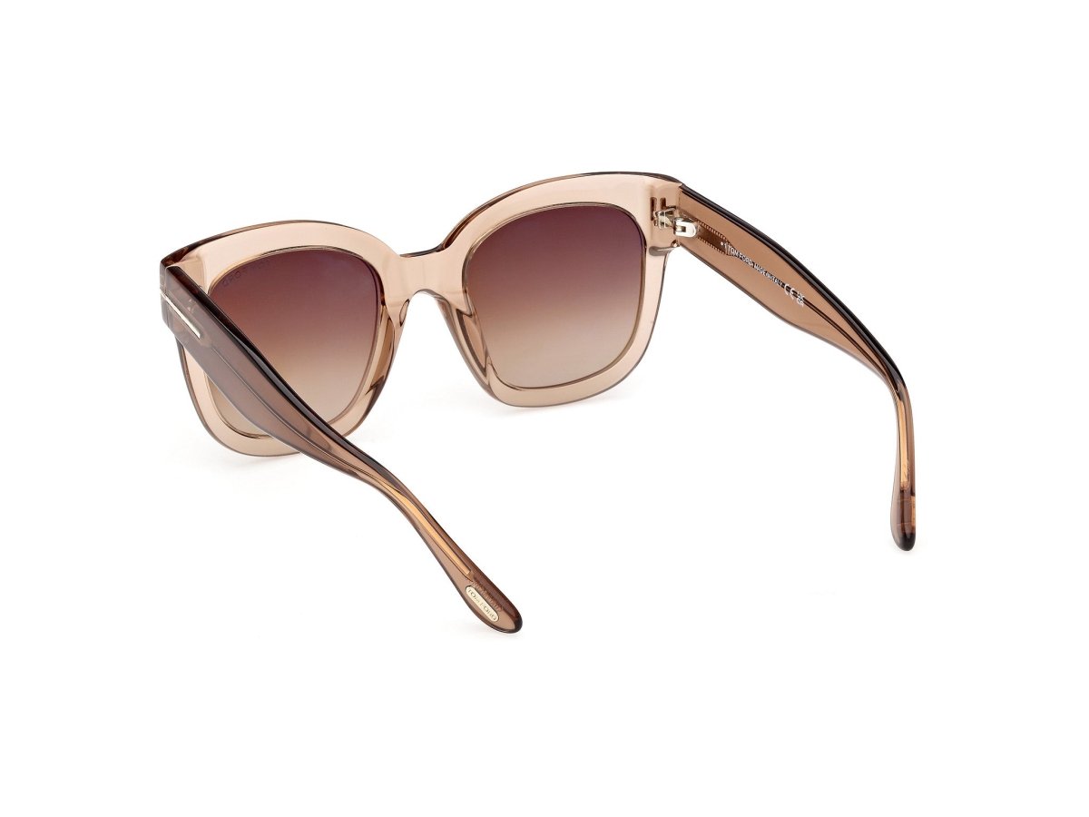 Shiny Light Brown Female Sunglasses Tom Ford 889214602923