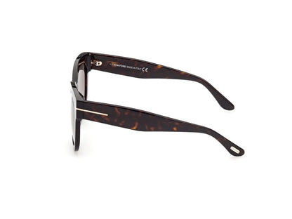 Dark Havana Female Sunglasses Tom Ford 889214112804