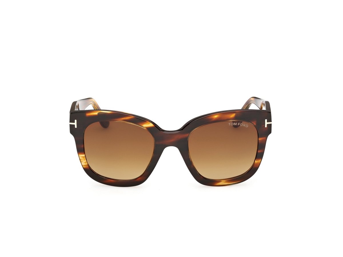 Coloured Havana Female Sunglasses Tom Ford 889214602954