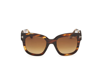 Coloured Havana Female Sunglasses Tom Ford 889214602954