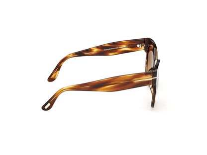 Coloured Havana Female Sunglasses Tom Ford 889214602954