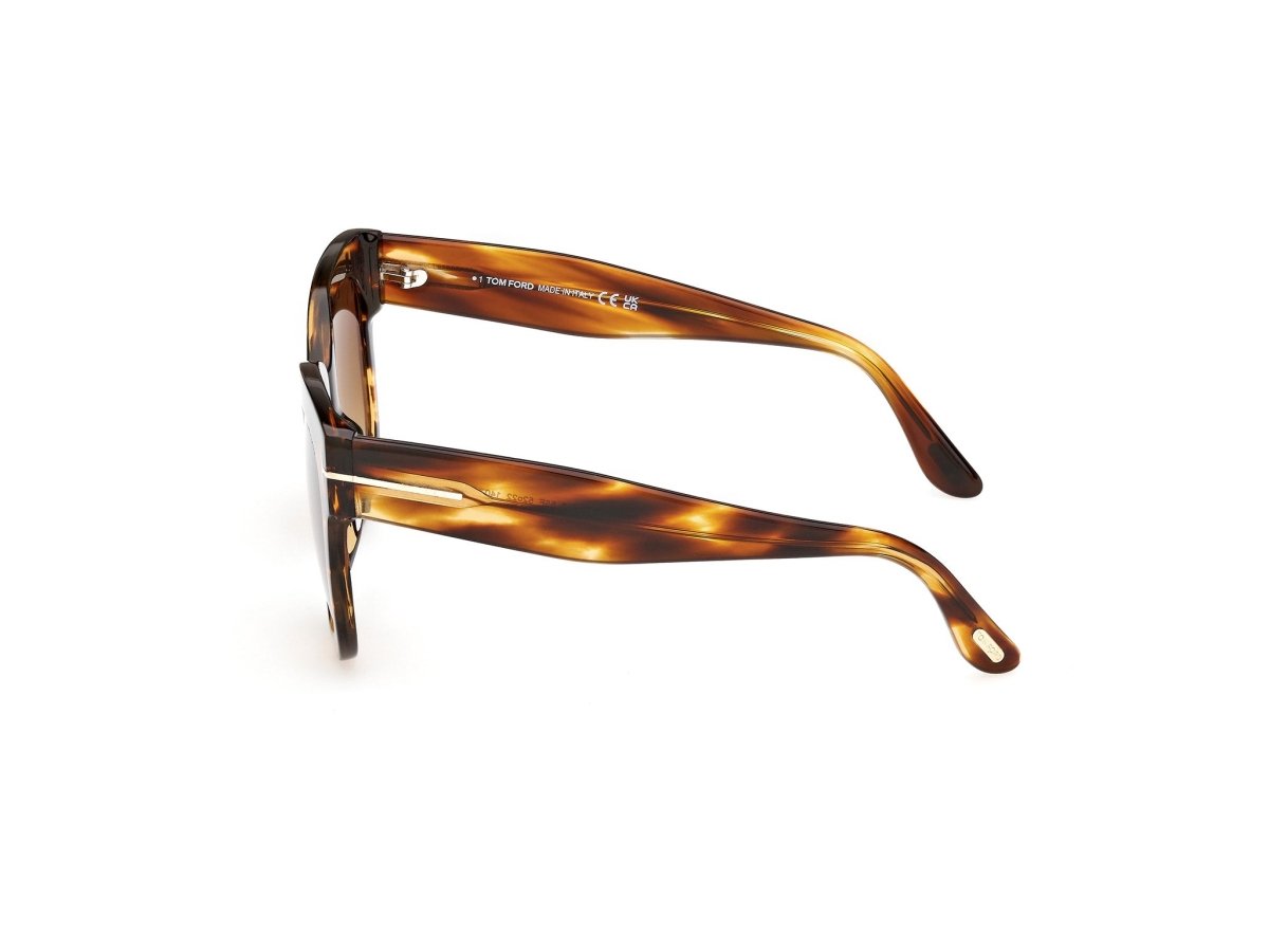 Coloured Havana Female Sunglasses Tom Ford 889214602954