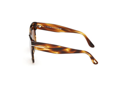 Coloured Havana Female Sunglasses Tom Ford 889214602954