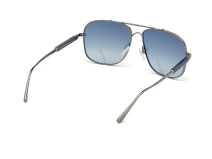 Shiny Dark Ruthenium Gradient Blue Male Sunglasses Tom Ford 889214007131