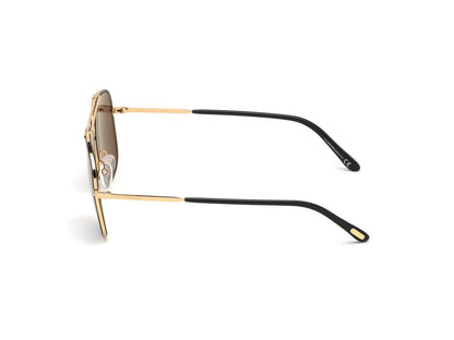 Shiny Deep Gold Male Sunglasses Tom Ford 889214027771