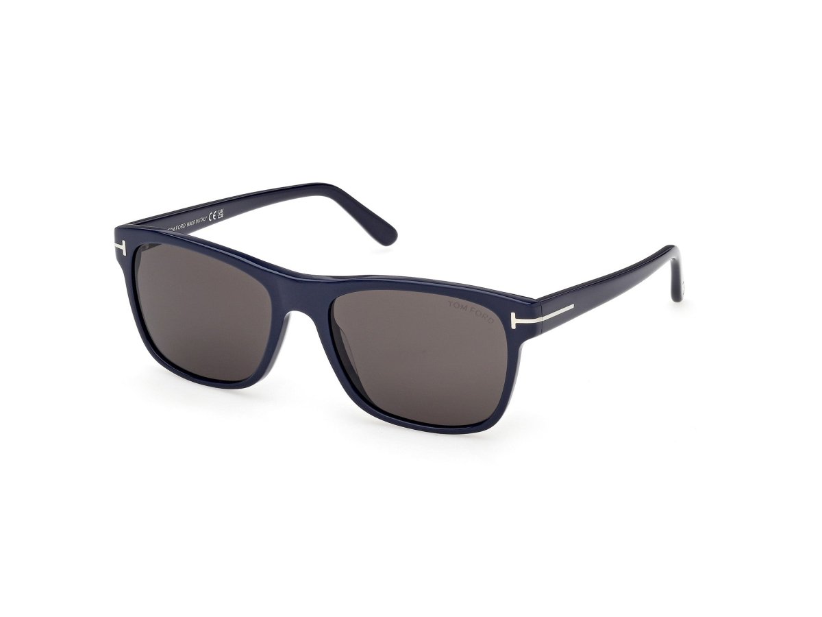 Shiny Blue Male Sunglasses Tom Ford 889214637536