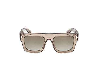 Shiny Light Brown Male Sunglasses Tom Ford 889214369017