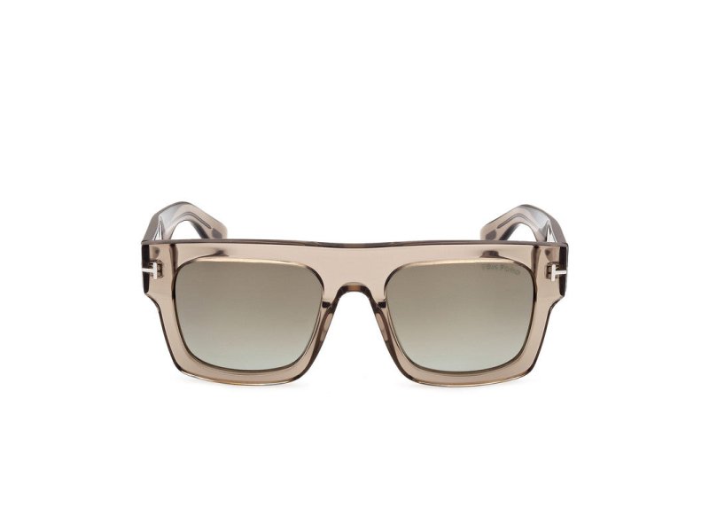 Shiny Light Brown Male Sunglasses Tom Ford 889214369017