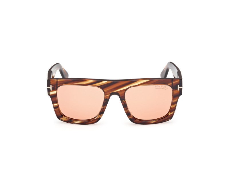 Coloured Havana Male Sunglasses Tom Ford 889214551757
