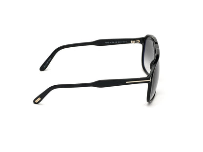 Shiny Black Gradient Smoke Male Sunglasses Tom Ford 889214094742