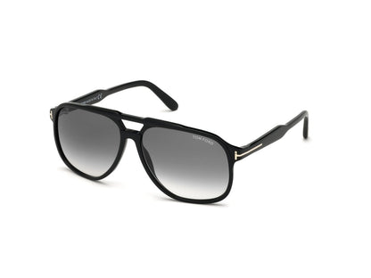 Shiny Black Gradient Smoke Male Sunglasses Tom Ford 889214094742