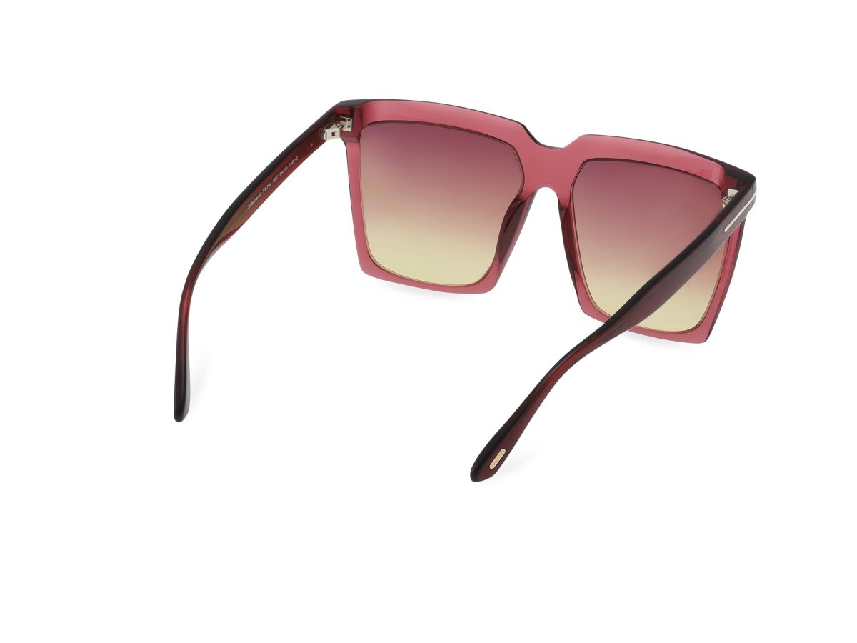 Shiny Bordeaux Female Sunglasses Tom Ford 889214496805