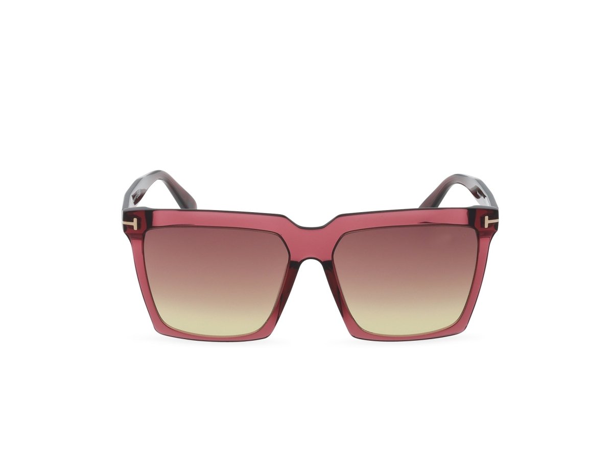 Shiny Bordeaux Female Sunglasses Tom Ford 889214496805