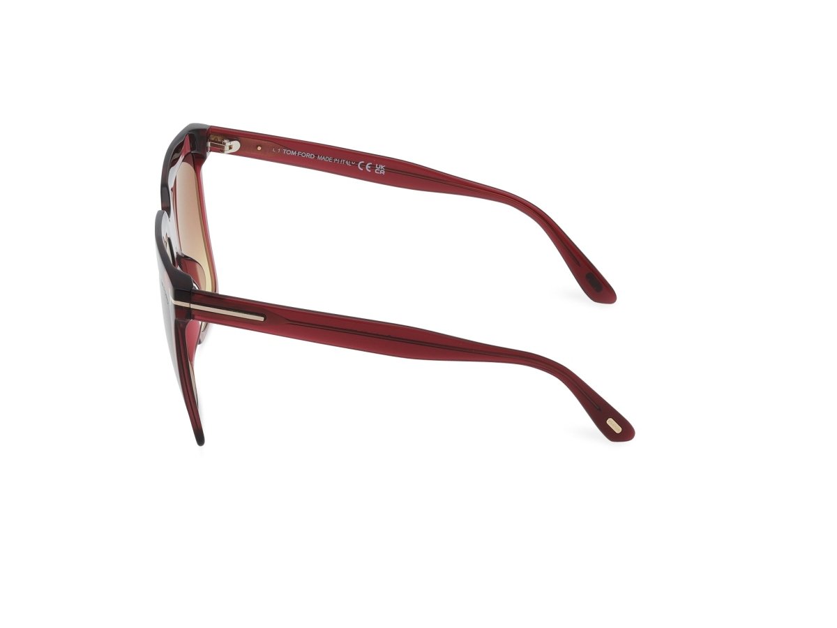 Shiny Bordeaux Female Sunglasses Tom Ford 889214496805