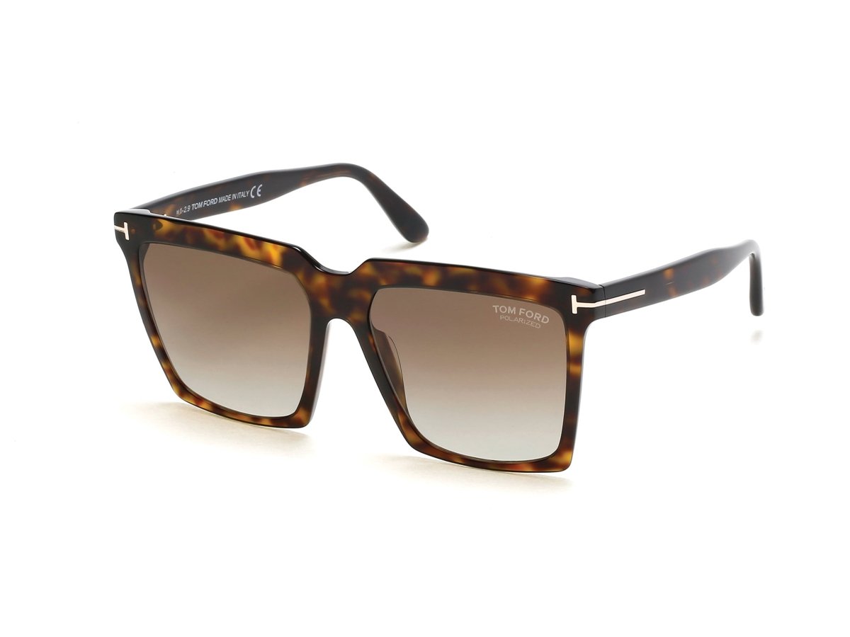 Dark Havana Female Sunglasses Tom Ford 889214126177