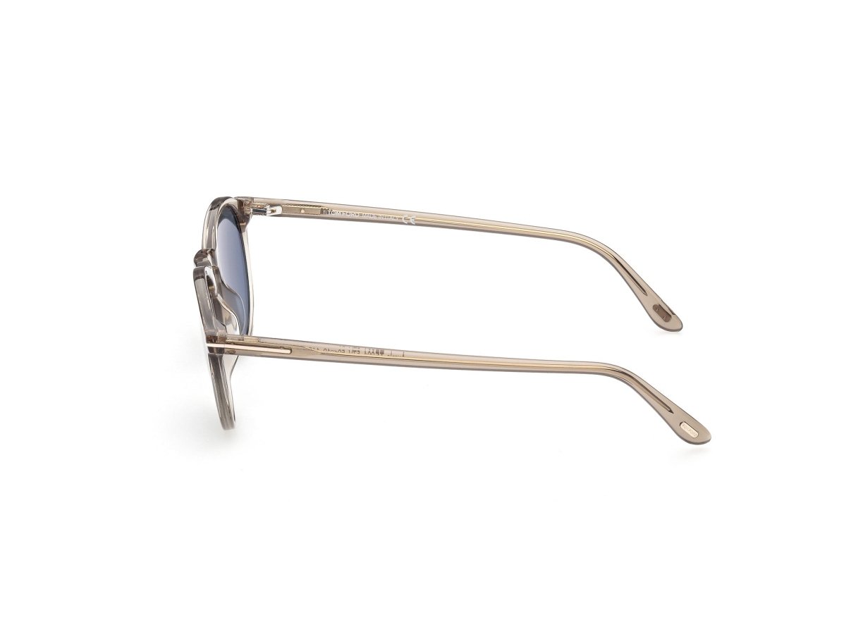 Shiny Beige Male Sunglasses Tom Ford 889214291660